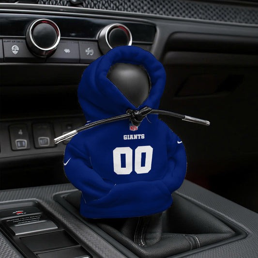LIMITED EDITION - NEW CUSTOMIZED NFL32 NYG NEW YORK GIANTS AUTOMOTIVE HOODIE SHIFT KNOB COVER