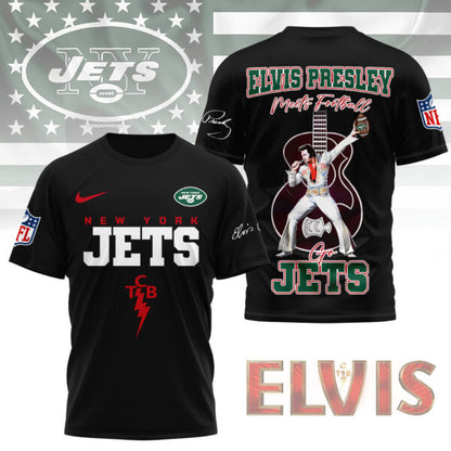LIMITED EDITION - NEW CUSTOMIZED NFL25 NYJ NEW YORK JETS X ELVIS PRESLEY FAN 3D SHIRT