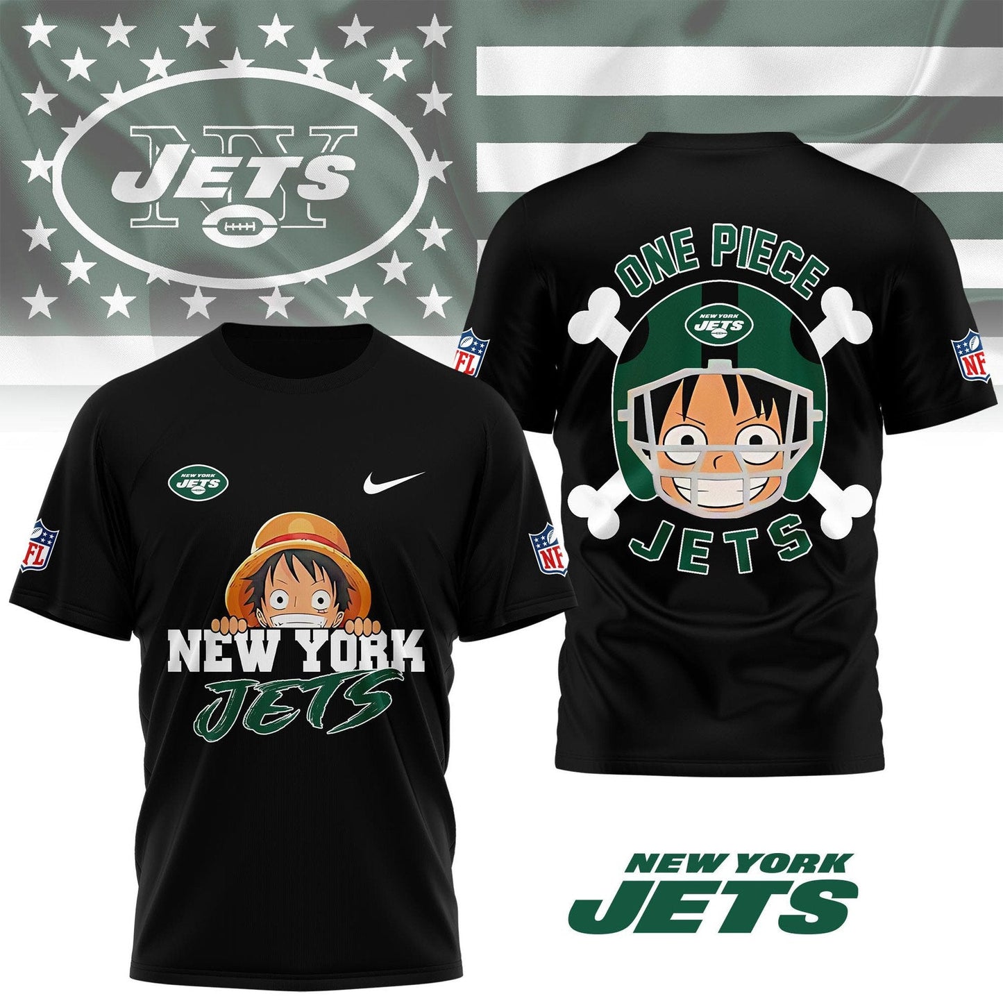 LIMITED EDITION - NEW CUSTOMIZED NFL25 NYJ NEW YORK JETS ONE PIECE FAN 3D SHIRT