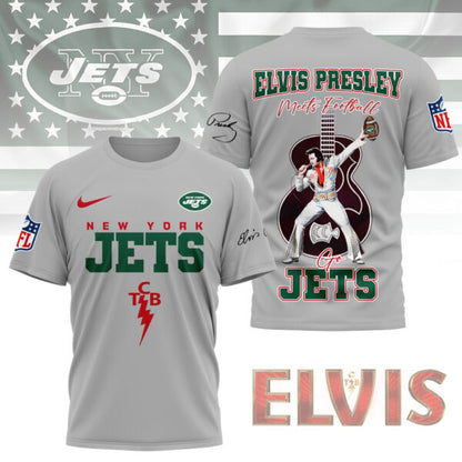 LIMITED EDITION - NEW CUSTOMIZED NFL25 NYJ NEW YORK JETS X ELVIS PRESLEY FAN 3D SHIRT
