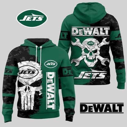 LIMITED EDITION - NEW CUSTOMIZED NFL25 NYJ NEW YORK JETS DEWALT UNISEX T-SHIRT, POLO, HOODIE & JACKETS
