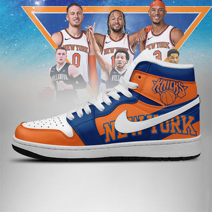 LIMITED EDITION - NEW CUSTOMIZED NBA04 NY KNICKS AIR JORDAN SNEAKERS