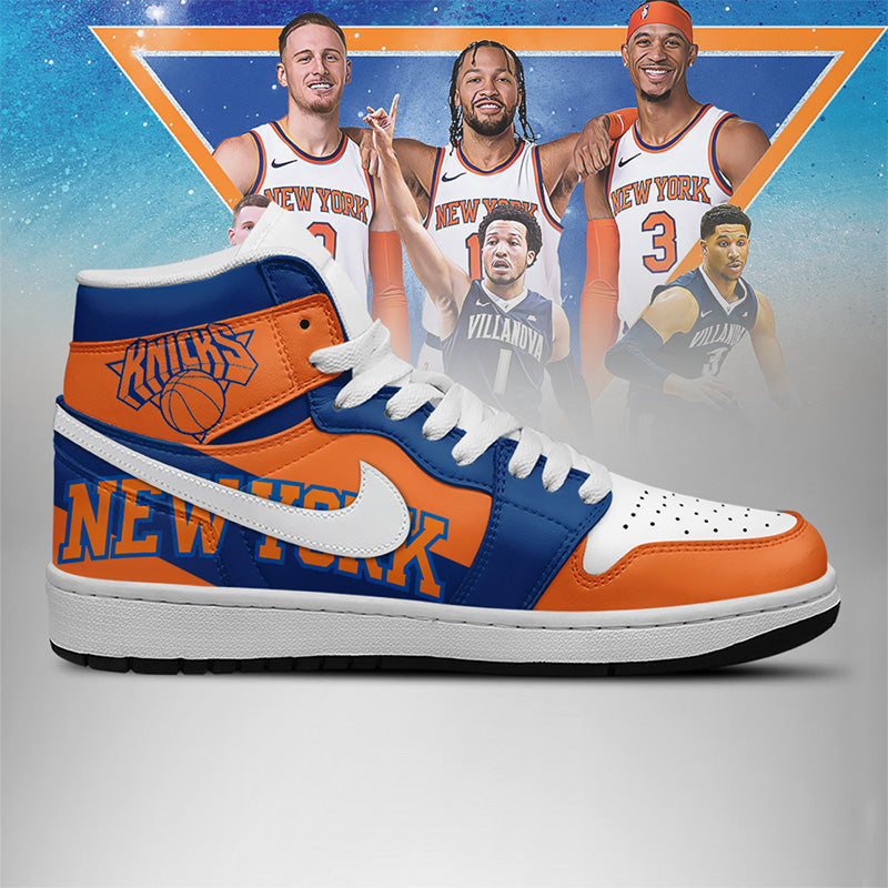 LIMITED EDITION - NEW CUSTOMIZED NBA04 NY KNICKS AIR JORDAN SNEAKERS