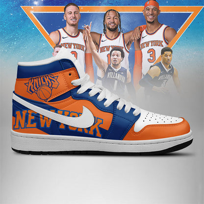 LIMITED EDITION - NEW CUSTOMIZED NBA04 NY KNICKS AIR JORDAN SNEAKERS