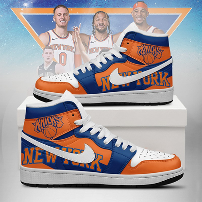 LIMITED EDITION - NEW CUSTOMIZED NBA04 NY KNICKS AIR JORDAN SNEAKERS