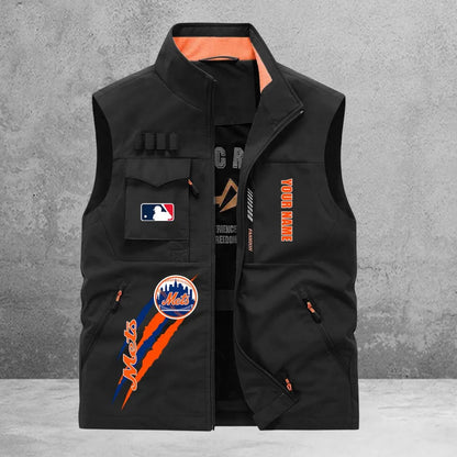 LIMITED EDITION - NEW CUSTOMIZED MLB17 NYM NEW YORK METS SLEEVELESS VEST