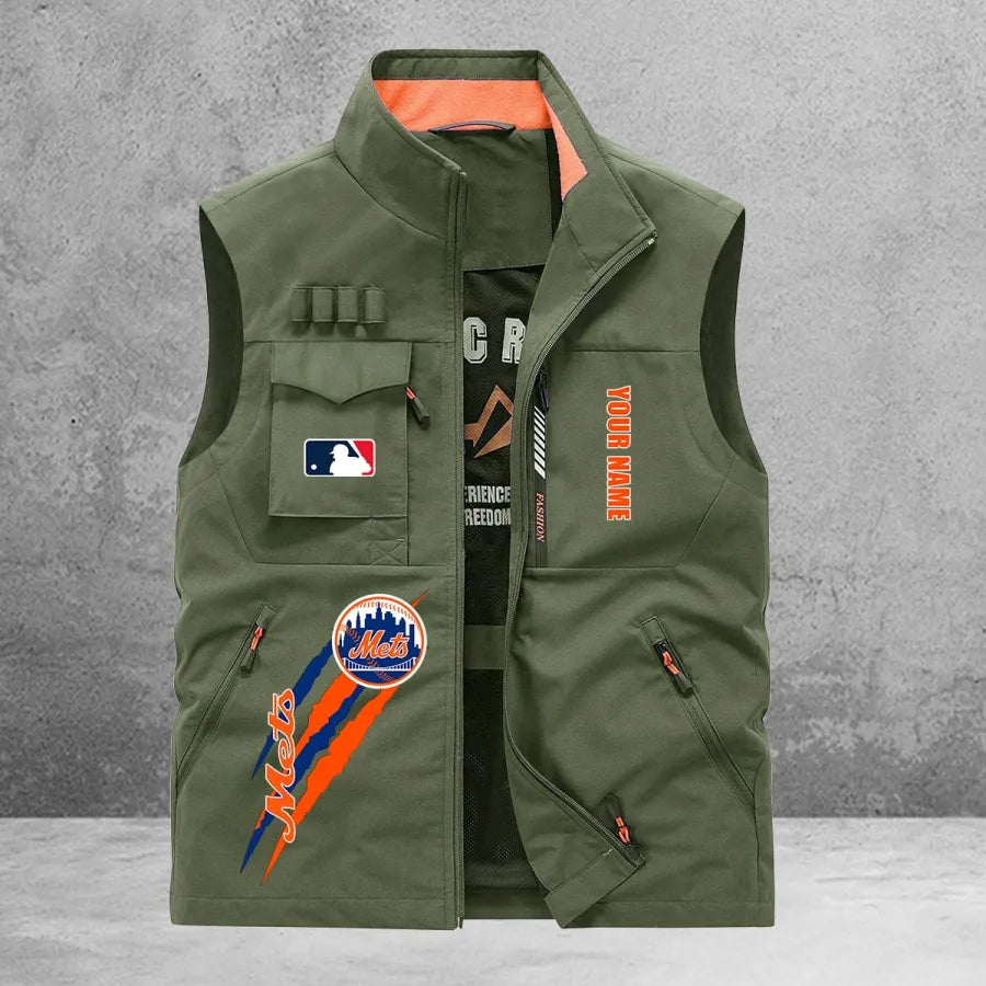 LIMITED EDITION - NEW CUSTOMIZED MLB17 NYM NEW YORK METS SLEEVELESS VEST