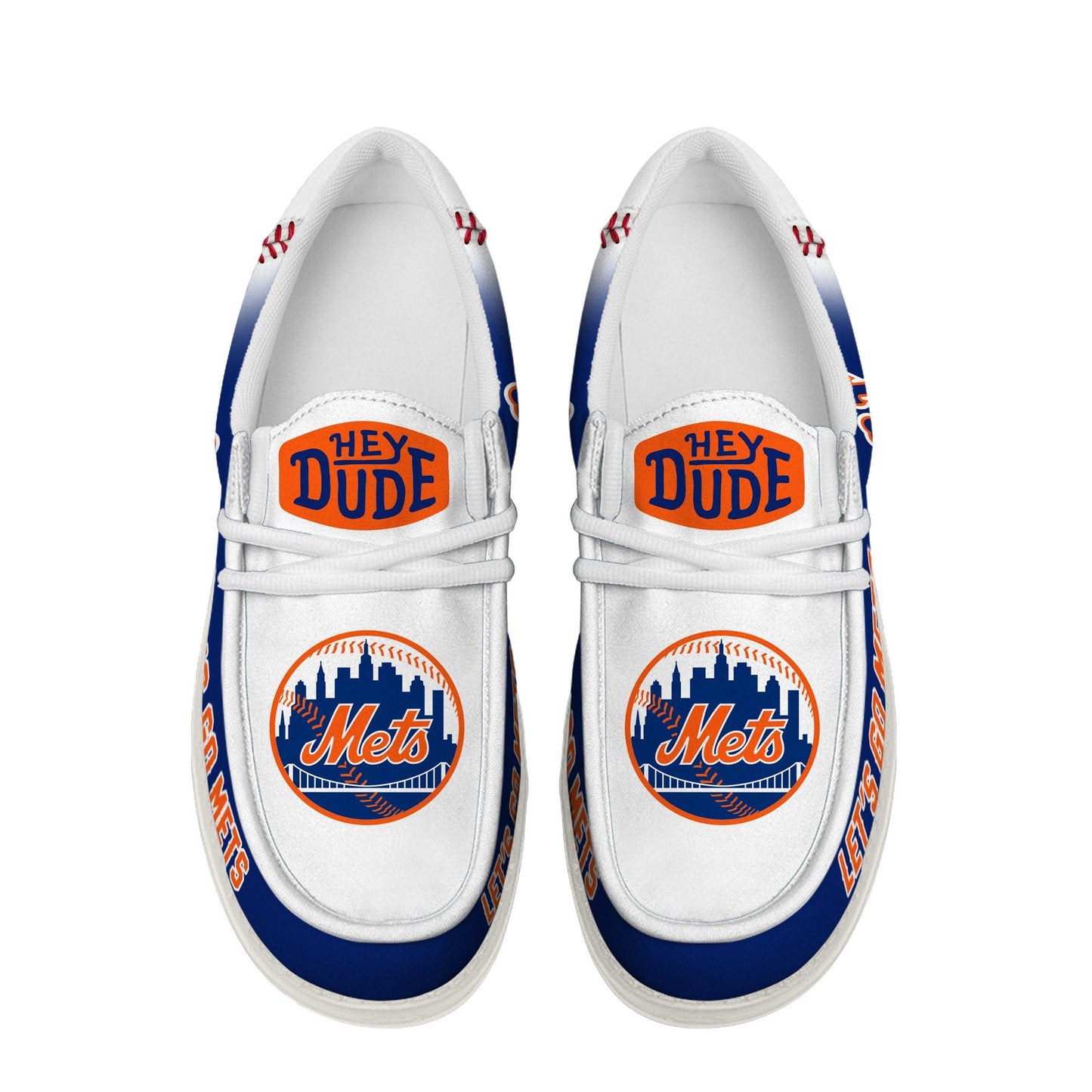 LIMITED EDITION - NEW CUSTOMIZED MLB17 NY METS LOAFER SHOES