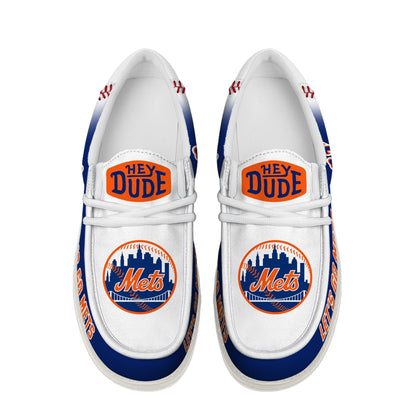 LIMITED EDITION - NEW CUSTOMIZED MLB17 NY METS LOAFER SHOES