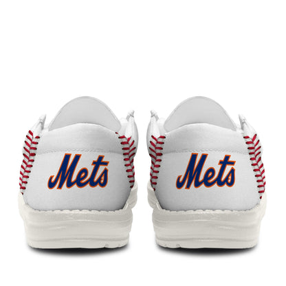 LIMITED EDITION - NEW CUSTOMIZED MLB17 NY METS LOAFER SHOES