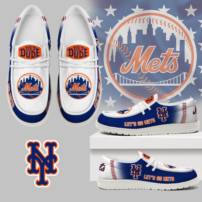 LIMITED EDITION - NEW CUSTOMIZED MLB17 NY METS LOAFER SHOES