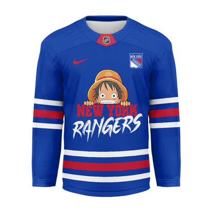 LIMITED EDITION - NEW CUSTOMIZED NHL24 NY RANGERS UNISEX HOCKEY JERSEY
