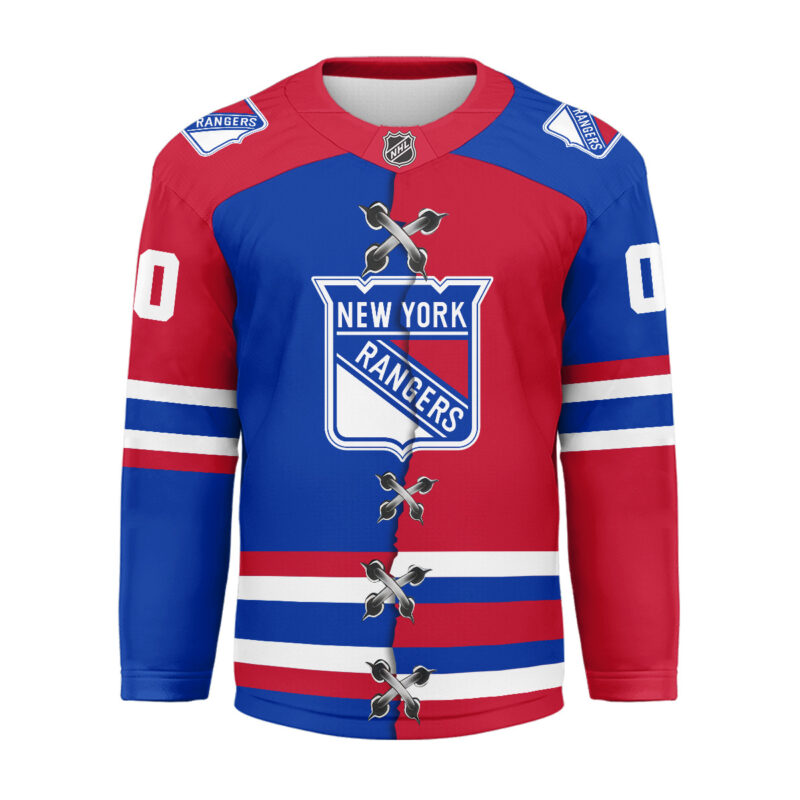 LIMITED EDITION - NEW CUSTOMIZED NHL24 NY RANGERS UNISEX HOCKEY JERSEY