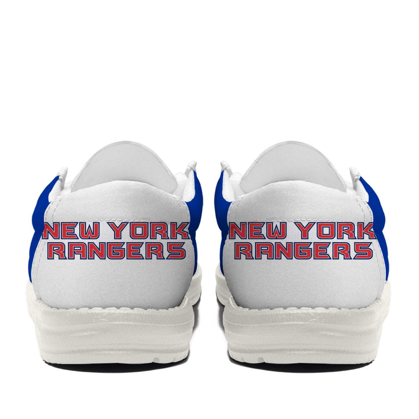 LIMITED EDITION - NEW CUSTOMIZED NHL24 NYR NEW YORK RANGERS LOAFER SHOES