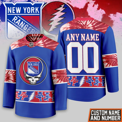 LIMITED EDITION - NEW CUSTOMIZED NHL24 NY RANGERS UNISEX HOCKEY JERSEY