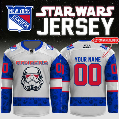 LIMITED EDITION - NEW CUSTOMIZED NHL24 NY RANGERS UNISEX HOCKEY JERSEY