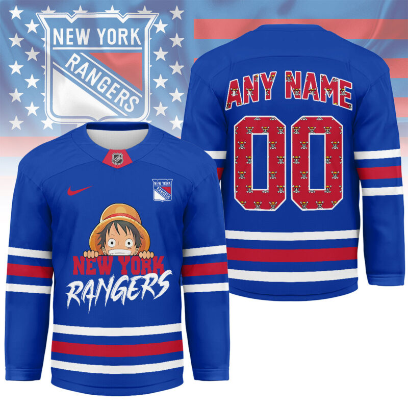 LIMITED EDITION - NEW CUSTOMIZED NHL24 NY RANGERS UNISEX HOCKEY JERSEY