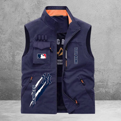 LIMITED EDITION - NEW CUSTOMIZED MLB01 NYY NEW YORK YANKEES SLEEVELESS VEST