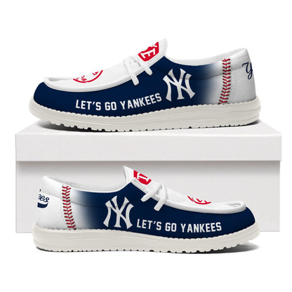 LIMITED EDITION - NEW CUSTOMIZED MLB01 NY YANKEES LOAFER SHOES