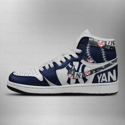 LIMITED EDITION - NEW CUSTOMIZED MLB01 NY YANKEES AIR JORDAN SNEAKERS