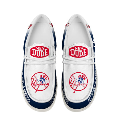 LIMITED EDITION - NEW CUSTOMIZED MLB01 NY YANKEES LOAFER SHOES
