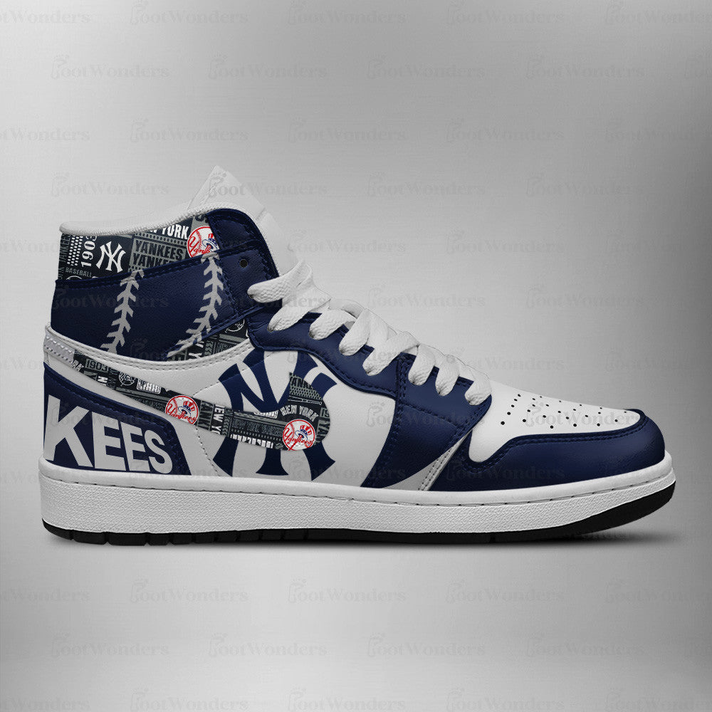 LIMITED EDITION - NEW CUSTOMIZED MLB01 NY YANKEES AIR JORDAN SNEAKERS