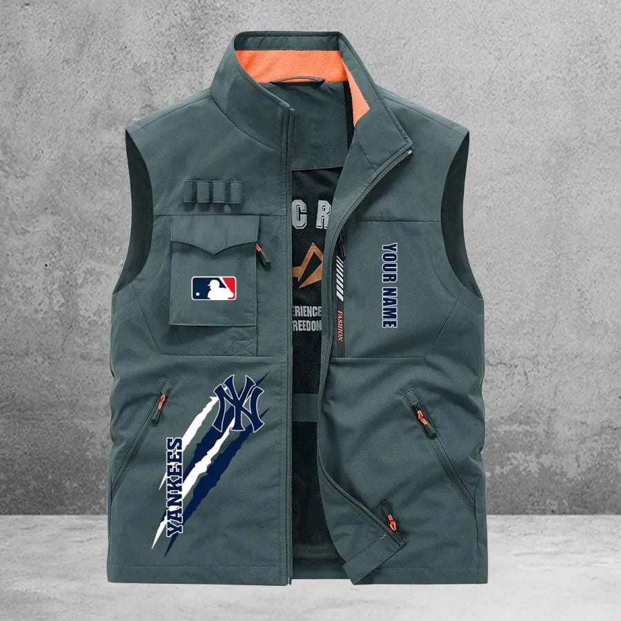 LIMITED EDITION - NEW CUSTOMIZED MLB01 NYY NEW YORK YANKEES SLEEVELESS VEST