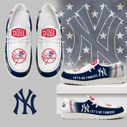 LIMITED EDITION - NEW CUSTOMIZED MLB01 NY YANKEES LOAFER SHOES