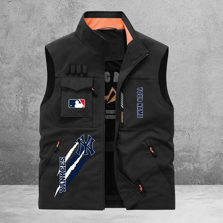 LIMITED EDITION - NEW CUSTOMIZED MLB01 NYY NEW YORK YANKEES SLEEVELESS VEST