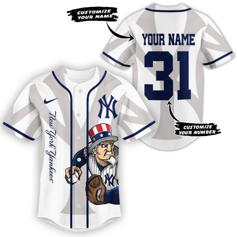 LIMITED EDITION - NEW CUSTOMIZED MLB01 NY YANKEES BASEBALL JERSEY