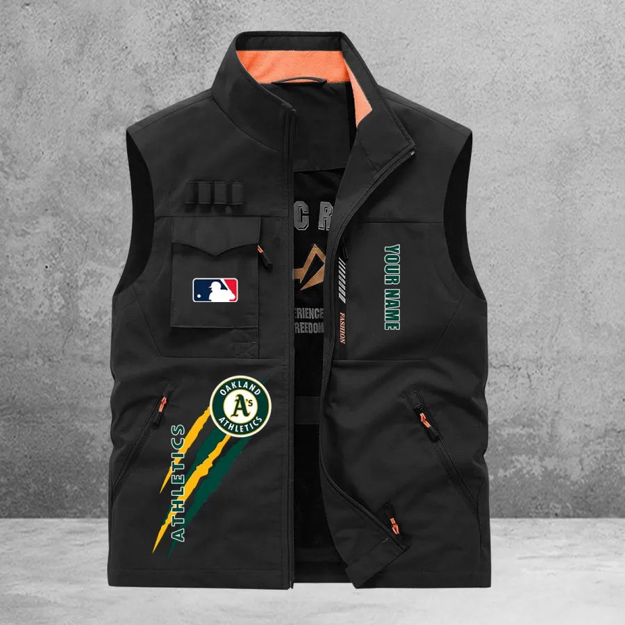LIMITED EDITION - NEW CUSTOMIZED MLB23 OAS OAKLAND ATHLETICS SLEEVELESS VEST