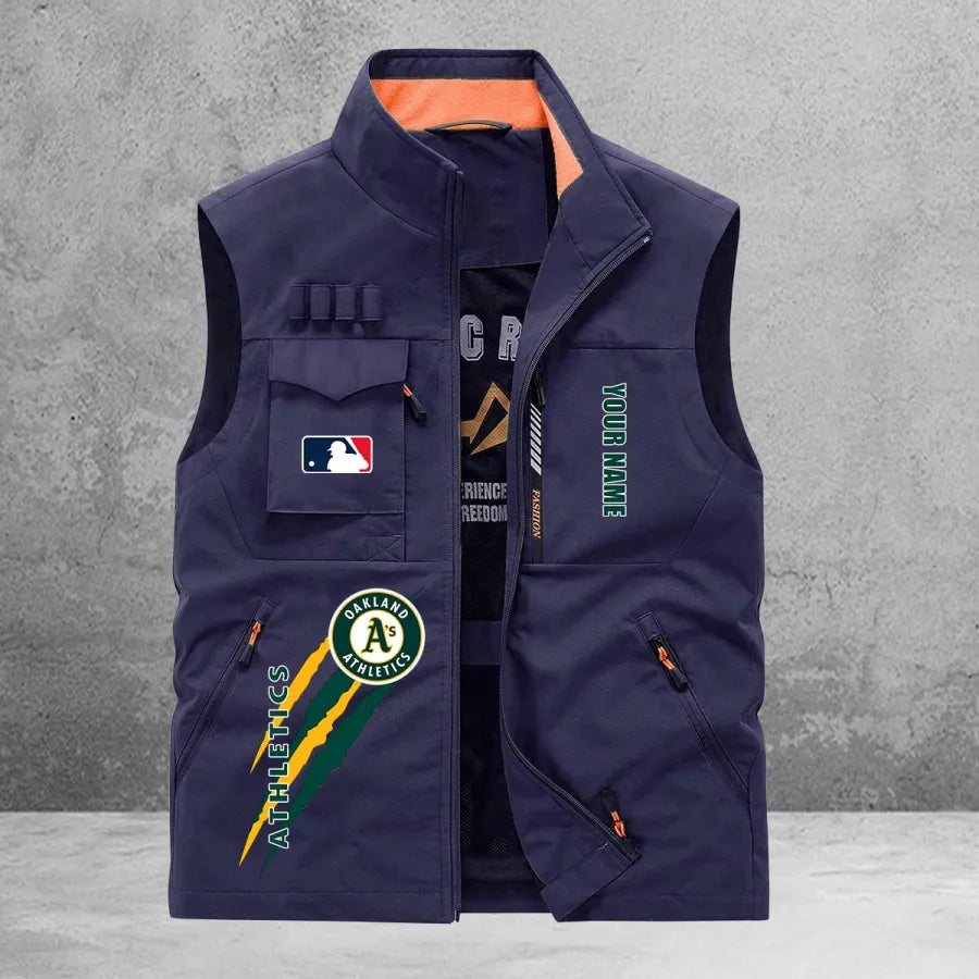 LIMITED EDITION - NEW CUSTOMIZED MLB23 OAS OAKLAND ATHLETICS SLEEVELESS VEST