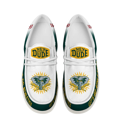 LIMITED EDITION - NEW CUSTOMIZED MLB23 OL ATHLETICS LOAFER SHOES