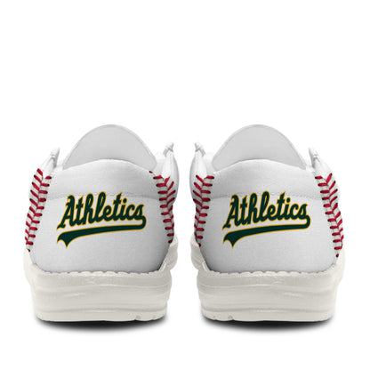 LIMITED EDITION - NEW CUSTOMIZED MLB23 OL ATHLETICS LOAFER SHOES