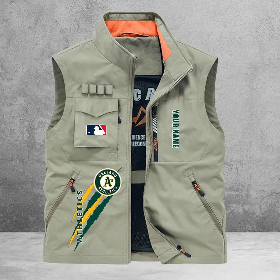 LIMITED EDITION - NEW CUSTOMIZED MLB23 OAS OAKLAND ATHLETICS SLEEVELESS VEST