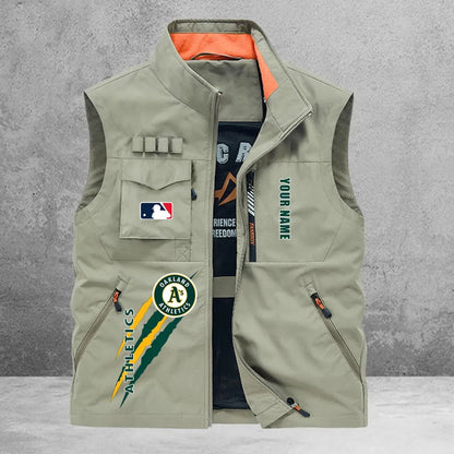 LIMITED EDITION - NEW CUSTOMIZED MLB23 OAS OAKLAND ATHLETICS SLEEVELESS VEST
