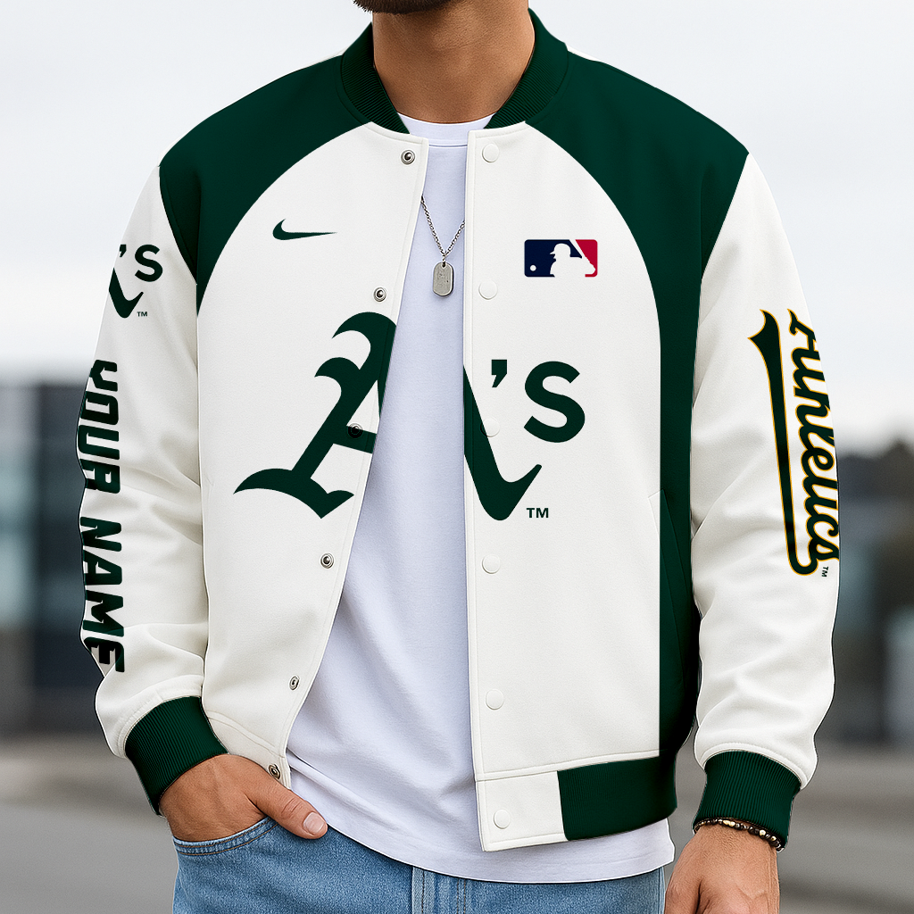 LIMITED EDITION - NEW CUSTOMIZED MLB23 OAS OAKLAND ATHLETICS BASEBALL JACKET