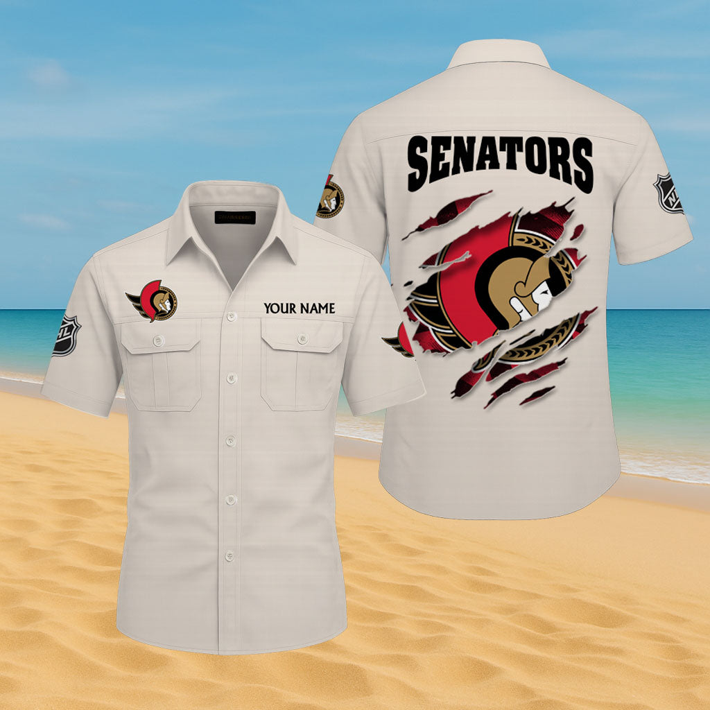 LIMITED EDITION - NEW CUSTOMIZED NHL29 OSN OTTAWA SENATORS CARGO SHIRT