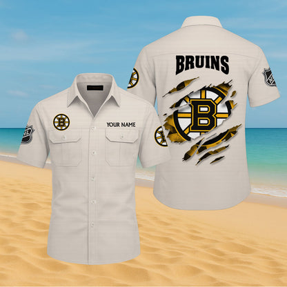 LIMITED EDITION - NEW CUSTOMIZED NHL02 BTB BOSTON BRUINS CARGO SHIRT