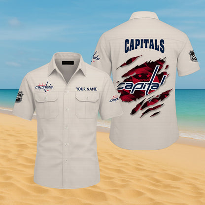 LIMITED EDITION - NEW CUSTOMIZED NHL10 WCP WASHINGTON CAPITALS CARGO SHIRT