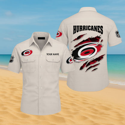 LIMITED EDITION - NEW CUSTOMIZED NHL07 CLH CAROLINA HURRICANES CARGO SHIRT
