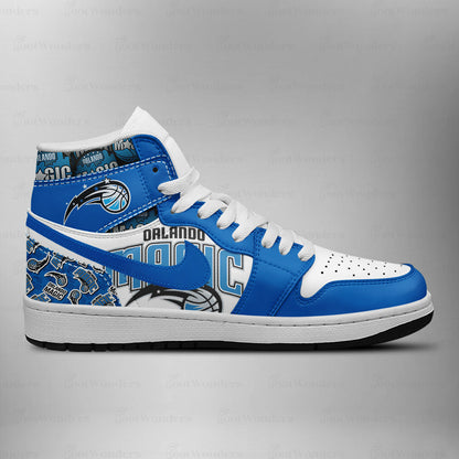 LIMITED EDITION - NEW CUSTOMIZED NBA15 OL MAGIC AIR JORDAN SNEAKERS