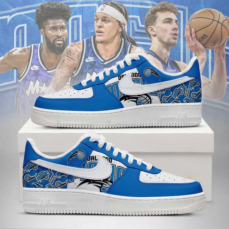 LIMITED EDITION - NEW CUSTOMIZED NBA15 OL MAGIC AF1 SHOES