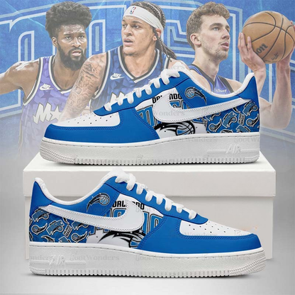 LIMITED EDITION - NEW CUSTOMIZED NBA15 OL MAGIC AF1 SHOES