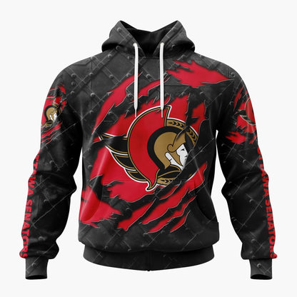 LIMITED EDITION - NEW CUSTOMIZED NHL29 OSN OTTAWA SENATORS UNISEX T-SHIRT, POLO, HOODIE & JACKETS
