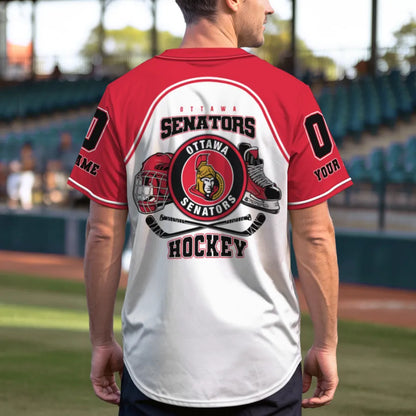 LIMITED EDITION - NEW CUSTOMIZED NHL29 OT SENATORS BASEBALL JERSEY