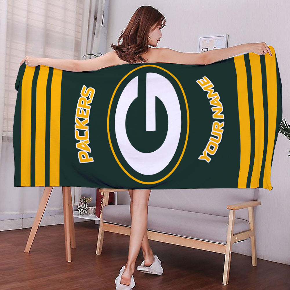 LIMITED EDITION - NEW CUSTOMIZED NFL08 GBP GREEN BAY PACKERS BEACH & BATH TOWEL