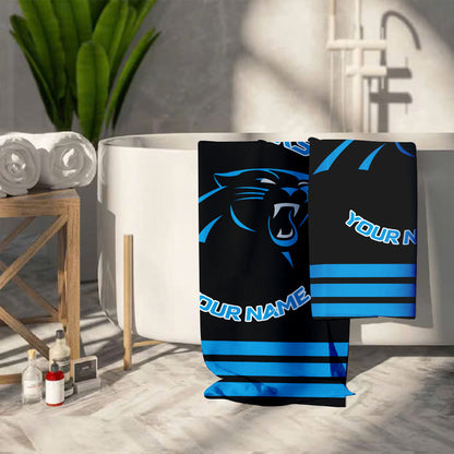 LIMITED EDITION - NEW CUSTOMIZED NFL23 CLP CAROLINA PANTHERS BEACH & BATH TOWEL