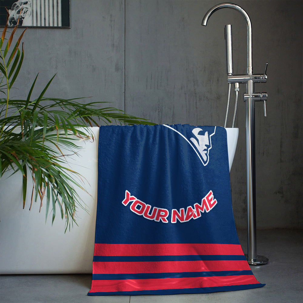 LIMITED EDITION - NEW CUSTOMIZED NFL27 NEP NEW ENGLAND PATRIOTS BEACH & BATH TOWEL
