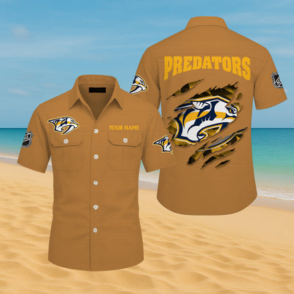LIMITED EDITION - NEW CUSTOMIZED NHL31 NVP NASHVILLE PREDATORS CARGO SHIRT